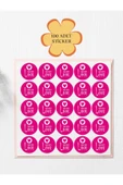 100 Adet Teşekkür Ederiz Stickers Paketleme Kargo Çıkartma PYT0KSTK151 - 1