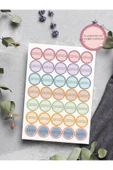 Desenli Thank You Teşekkür Stickers Paketleme Kargo Çıkartma PYTKSTK114 - 1
