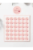 Desenli Thank You Teşekkür Stickers Paketleme Kargo Çıkartma PYTKSTK116 - 3