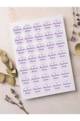 Desenli Teşekkür Ederiz Stickers Paketleme Kargo Çıkartma PYTKSTK121 - 1