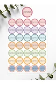 Desenli Thank You Teşekkür Stickers Paketleme Kargo Çıkartma PYTKSTK114 - 3