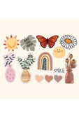 Çiçek Saksı Mektup Tasarımlı A5 Stickers - 1