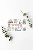 Vintage Karışık Tasarımlı A5 Stickers Çıkartma PYTKSTK067 - 2