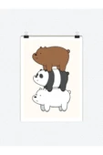 We Bare Bears Tasarımlı 24*33 Cm 350 Gr. Kuşe Kağıt Poster Pytkpstr032 - 1