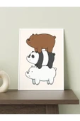 We Bare Bears Tasarımlı 24*33 Cm 350 Gr. Kuşe Kağıt Poster Pytkpstr032 - 3