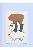 We Bare Bears Tasarımlı 24*33 Cm 350 Gr. Kuşe Kağıt Poster Pytkpstr032 - 4