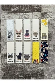 Kedi Hayvan Tasarım Karışık 10 Adet Kitap Ayraç Seti Pytkayrac98 - 1