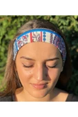 Unisex Mavi Karışık Desen Bandana Buff Maske - Pytkbb008 - 4