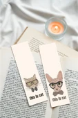 Kedi Köpek Hayvan Tasarım 10 Adet Kitap Ayraç Seti Pytkayrac45 - 5