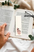 Kadın Peace Çiçek Gökkuşağı Tasarım 10 Adet Kitap Ayraç Seti Pytkayrac48 - 5