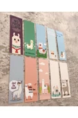 Lama Renkli Karışık 10'lu Desenli Kitap Ayraç Seti Pytkkayr0025 - 2