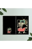 Iskelet Skull Televizyon Tasarım Spiralli A5 96 Yaprak Çizgisiz Defter Pytkdt0313 - 1