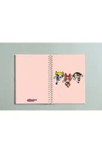 Powerpuff Girls Tasarımlı Spiralli A5 96 Yaprak Çizgisiz Defter Pytkdt0152 - 1