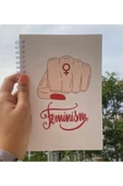Feminist Feminism Spiralli A5 96 Yaprak Çizgisiz Tasarım Defter Pytkdt086 thumbnail 2