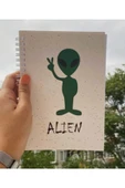 Alien Spiralli Telli A5 96 Yaprak Çizgisiz Tasarım Defter Pytkdt068 thumbnail 2