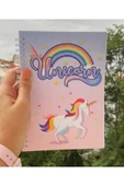Unicorn Baskılı Spiralli A5 96 Yaprak Çizgisiz Tasarım Defter Pytkdt0122 thumbnail 2