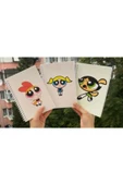 Powerpuff Girls Blossom Bubbles Buttercup A5 96 Yaprak Çizgisiz Bff 3lü Tasarım Defter Pytkdt0131 - 1