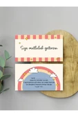 Çift Yön Çiçek Paketleme Teşekkür Kartı Thank You Cart PYTKTSKK30 - 1