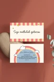 Çift Yön Kargo Paketleme Teşekkür Kartı Thank You Cart PYTKTSKK33 - 4