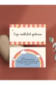 Çift Yön Çiçek Paketleme Teşekkür Kartı Thank You Cart PYTKTSKK30 - 2