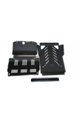 Mitsubishi L200 Uyumlu 2007-2014 Komple Metal Karter Muhafaza Koruma Sacı 3 Parça - 1