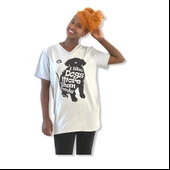 Hayvansever Tişört I Love Dogs More Than People Gri - 2