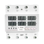 Rcon Rcv 04 Ray Tipi Trifaze Akım Koruyucu Voltaj  Koruyucu 63 A Sigorta - 3