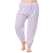3 Adet Seher Yıldızı Desenli Bayan Lastikli Uzun Anne Pijama Altı 065 - 1