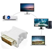 DVI 24+5 Erkek To VGA Dişi Çevirici Dönüştürücü - DVI VGA Adaptör AA118 - 3