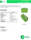 OR2GO ENERGY 12 V 100 AH LİTYUM AKÜ LİFEPO4 - 1