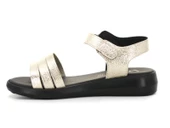 Voga Zenne 1300-158 Kutulu Üç Bant Sandalet Altın - 2