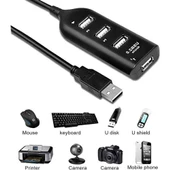 Wozlo 4 Port USB Çoğaltıcı Çoklayıcı Hub USB 2.0 Çoklama Pc Laptop AA119 - 3