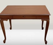 Çalışma Masa-Berjer 90395 ST Sandalye Kelebek Klasik Ceviz Keten Kumaş Aslan ayak - 4