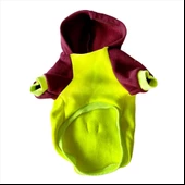 Bunny Bordo Fosfor Kapşonlu Sweat by Kemique Köpek Kazağı - 6