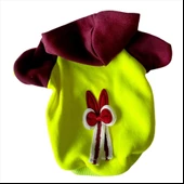 Bunny Bordo Fosfor Kapsonlu Sweatshirt Kedi Süeteri Kedi Kıyafeti - 2