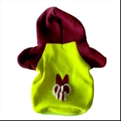 Bunny Bordo Fosfor Kapsonlu Sweatshirt Kedi Süeteri Kedi Kıyafeti - 5