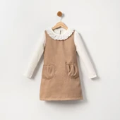 Süet Cepli Kız Çocuk Takım MNK2144 thumbnail 9