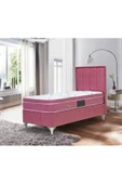 Zelis Mobilya Tek Kişilik Solid Lila Set Yatak + Baza + Başlık - 1