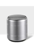 Mini Alüminyum Tws Kablosuz Bluetooth Hoparlör – Yuvarlak Metal Tasarım, Yüksek Bas Ve Taşınabilir Özellikler - 3