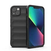 iPhone 13 Kılıf Esnek TPU Oyuklu Arka Yüzey Tasarımlı Etnik Silikon Kılıf thumbnail 2