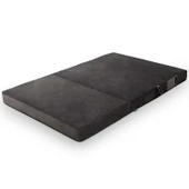 Valeria Çift Kişilik Kadife Katlanır Yatak Olabilen Koltuk Çift Kişilik - 125x200 Cm Çift Kiremit - 10