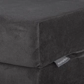 Valeria Çift Kişilik Kadife Katlanır Yatak Olabilen Koltuk Çift Kişilik - 125x200 Cm Çift Kiremit - 11