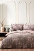 Özdilek Marrom Tek Kişilik Lastikli Fitted Çarşaf Nevresim Takımı 160 x 220 - 1