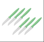 Pirge Meyve Bıçağı Seti PureLine 6Lı 46010 9cm Yeşil - 1