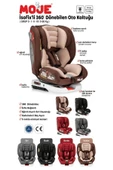 Cape Town 0-36 Kg 360° Dönebilen Isofix'li Oto Koltuğu - Bordo. thumbnail 5