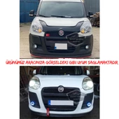 Fiat Doblo D3 2010-2015 Uyumlu Üniversal Mercekli Angel Sis Farı Metal Su Geçirmez 76 mm Sarı Halkalı Gündüz Farı Angel Eyes 2 Adet - 3