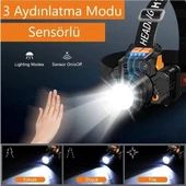 YCL Şarjlı LED Kafa Lambası 3 Modlu Powerbank Özellikli 10 Watt YIS-205 - 3