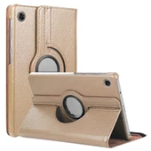 Samsung Galaxy Tab A9+(X-210) ile Uyumlu Uyku Modlu Kapaklı Stand Olabilen Smart Kılıf  Gold - 1