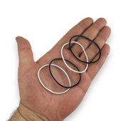 500 Adet Siyah Beyaz Para Lastiği 70mm - 4