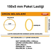 15 cm Kalın Paket Lastiği 200 Adet 150x5mm thumbnail 4